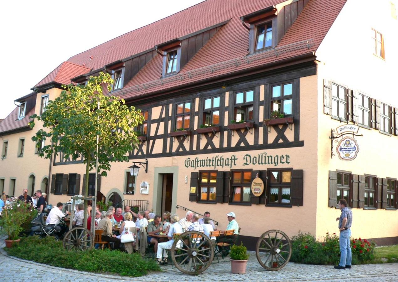 Gasthaus Dollinger 丁克尔斯比尔 外观 照片